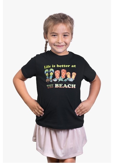 Little's World The Beach Çocuk Tshirt Siyah
