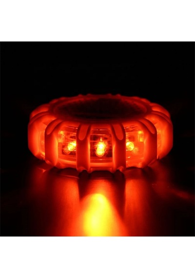 9 Farklı Modlu Led Araç Acil Durum Flaşörü - Mıknatıslı Ve Askılı Turuncu İkaz Lambası, Yol Yardım Güvenlik Işığı
