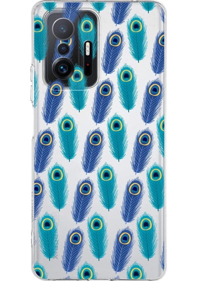 Xiaomi Mi 11t Pro İle Uyumlu 1mm Slim Fit Nazar Boncuğu 4 Baskılı Şeffaf Kılıf Şeffaf