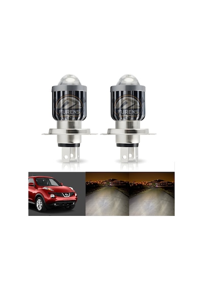 Nissan Juke 2010-2014 Makyajsız Kasa Mercek Led Xenon Uzun - Kısa Tek Renk Beyaz