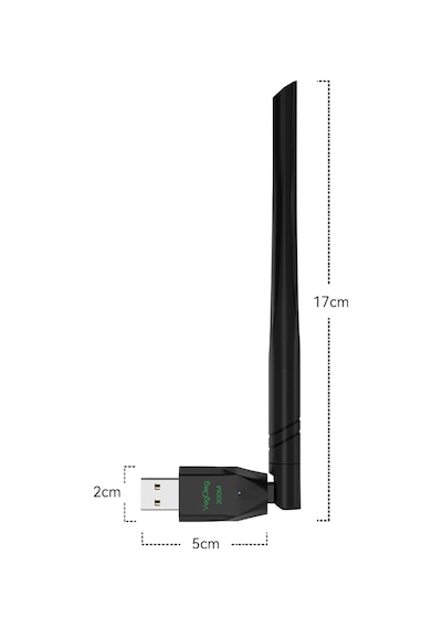 Veggieg 300 Mbps 2.4ghz Alıcı Verici Usb Wifi Adaptör