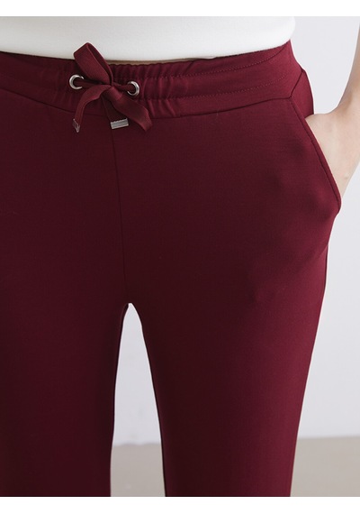 Lcwaıkıkı Basic Bordo Beli Lastikli Soft Touch Kadın Eşofman Altı