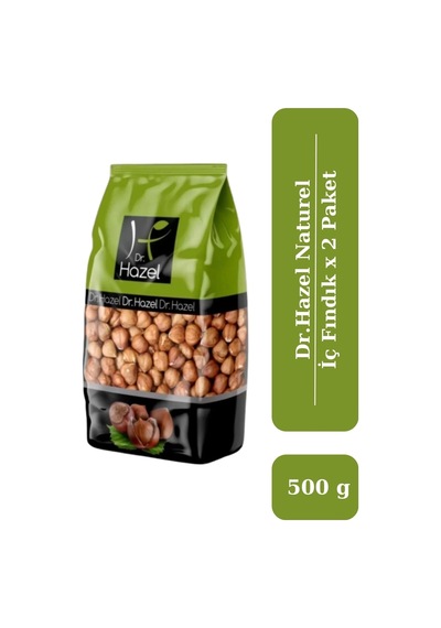 Drhazel Naturel Çiğ İç Fındık 500 G X 2 Paket 500 G