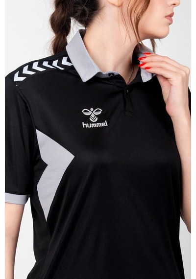 Hummel Otantik Polo Yaka Kamp Tişört Siyah