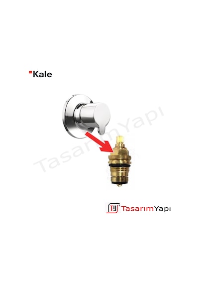 Kale D100 Ankastre Stop Valf Salmastra 1/2 Krom Kale D100 Ankastre Stop Valf Salmastra 1/2 Krom