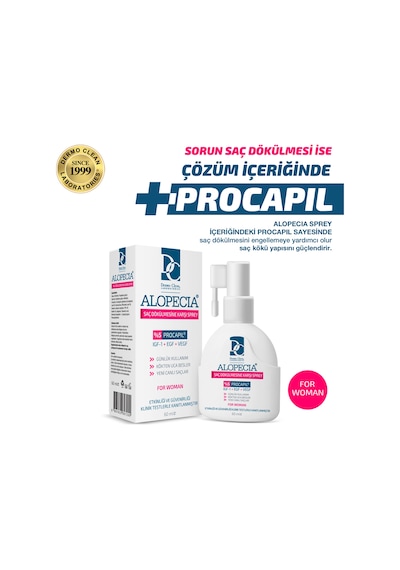 Alopecia Procapil ve IGF İçerikli Kadın Saç Spreyi 60 ML