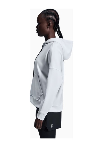 On Relaxed Hoodie Lumos Kadın Kapüşonlu Sweatshirt Beyaz