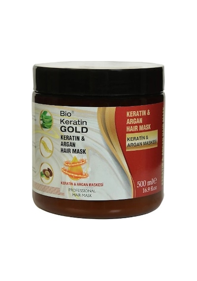 Bio Keratin Gold Argan Keratin Yağlı Saç Bakım Maskesi 500 ML
