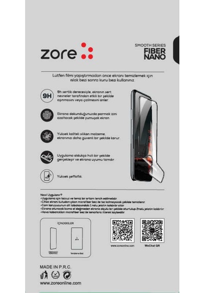 Xiaomi Redmi Note 10S Zore Fiber Nano Ekran Koruyucu Siyah (505261951)