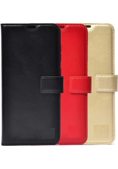 General Mobile 10 Kılıf Cüzdanlı Kartlıklı Standlı Deluxe Kapaklı