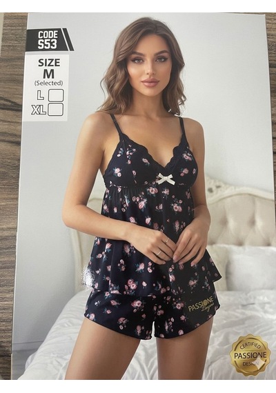 Miressa Pamuklu Pijama Takımı Siyah