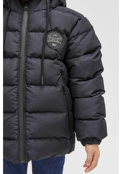 Benittokids Erkek Çocuk Natürel Kürklü Mont 51289 Lacivert