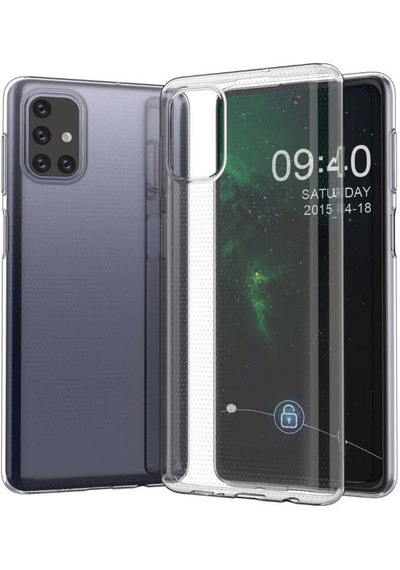 Galaxy M51 Kılıf Zore Süper Silikon Kapak Renksiz