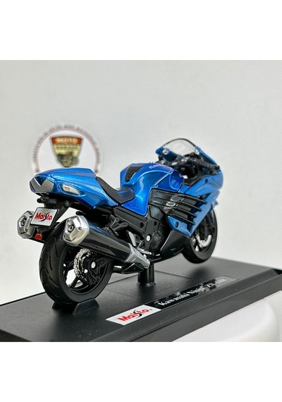 Kawasaki Ninja Zx-14r 1:18 Diecast Metal Model Motosiklet Maisto Mavi