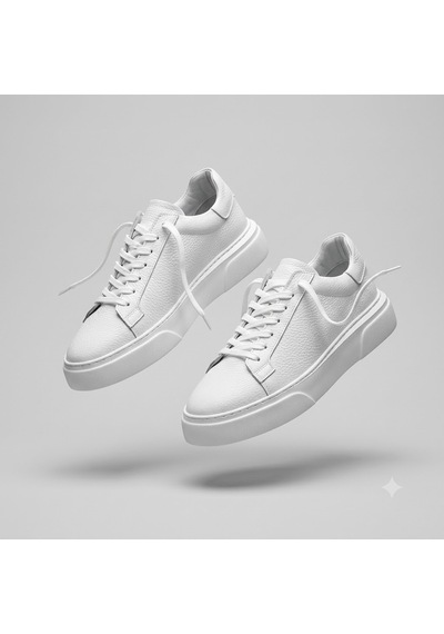 Kindep Sneakers İç Dışı Hakiki Deri Günlük Erkek Ayakkabı Beyaz