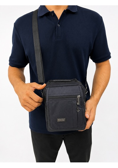 Unisex Çok Bölmeli Günlük Organizer El Ve Omuz Çantası Siyah