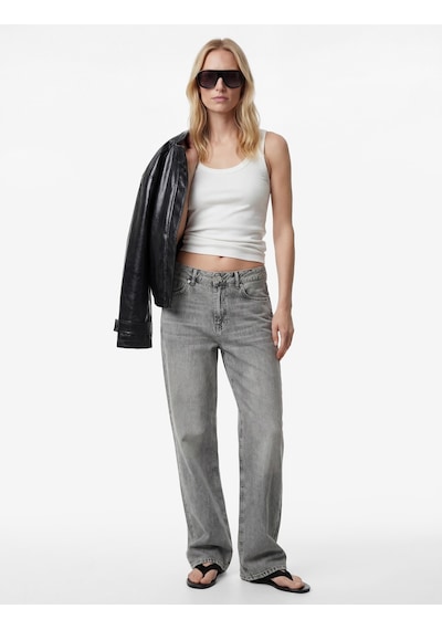 Koton Pamuklu Normal Bel Düğmeli Düz Paça Denim Pantolon - Straight Fit Jean Gri 6sal40218md Koton Pamuklu Normal Bel Düğmeli Düz Paça Denim Pantolon - Straight Fit Jean Gri 6sal40218md