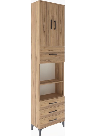 Arges Dolap 4 Raflı 4 Çekmeceli 2 Kapaklı 60x30x243 Çam-çam Atlas Çam Arges Dolap 4 Raflı 4 Çekmeceli 2 Kapaklı 60x30x243 Çam-çam Atlas Çam