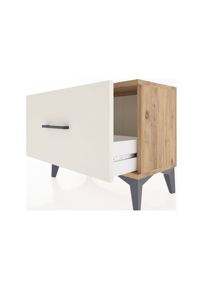 Arges Komodin Tek Çekmeceli 60x30x48 Çam-aytaşı Atlas Çam