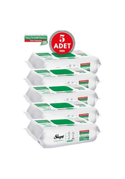 Sleepy Easy Clean Yüzey Temizlik Havlusu 100 X 5 Adet 500 Yaprak Tekli