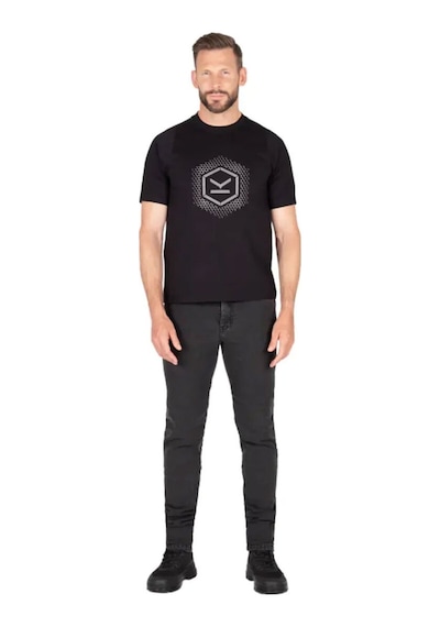 Knox Colton Slim Korumalı Denim Motosiklet Pantolonu Koyu Gri