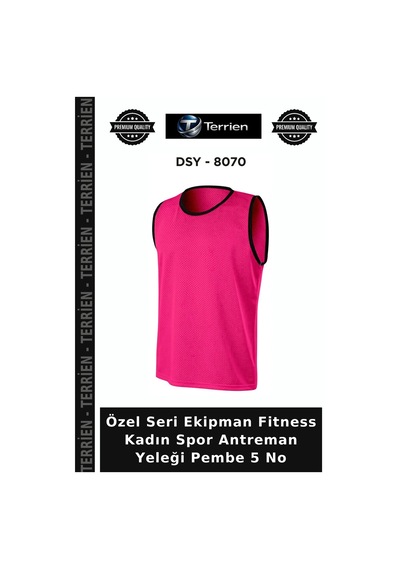Özel Seri Ekipman Fitness Kadın Spor Antreman Yeleği Pembe 5 No