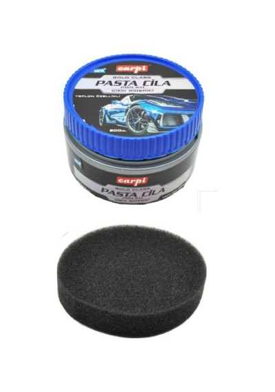 Pasta Cila 200 Ml Çizik Giderici Parlatıcı Teflon Katkılı Süngerli Set Mavi