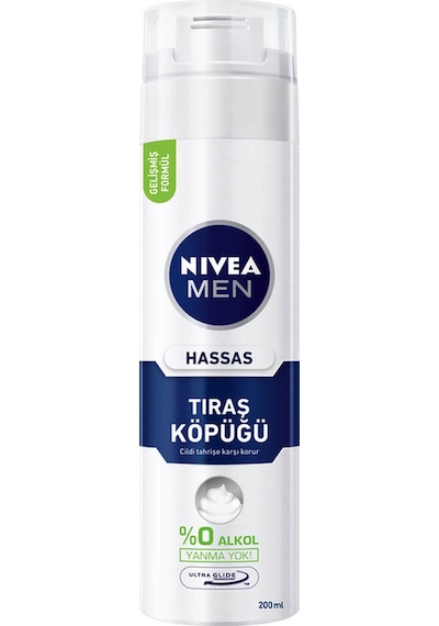 Men Tıraş Köpüğü Hassas Ciltler İçin 200 Ml