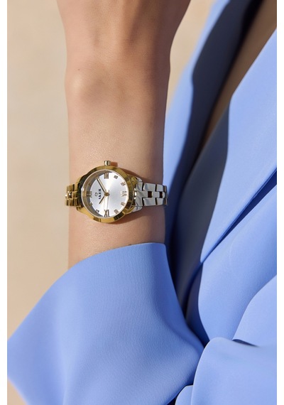 Bej/gold Accg1410 Oyster Kol Saati 28mm Bej/gold Altın