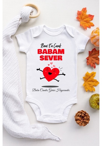 Genel Markalar Bebek Beyaz Beni En Çok Dayım Sever Desenli Kısa Kol Body Beyaz - 102523897 Beyaz