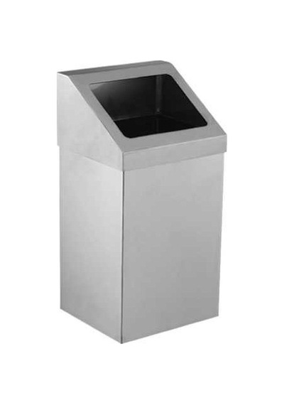Palex 3834-311 Metal Açık Çatı Kapaklı Çöp Kovası 11 Litre