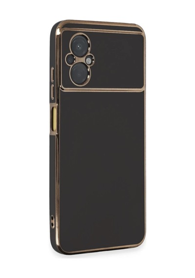 Xiaomi Poco M5 Uyumlu Kılıf Volet Silikon - Siyah