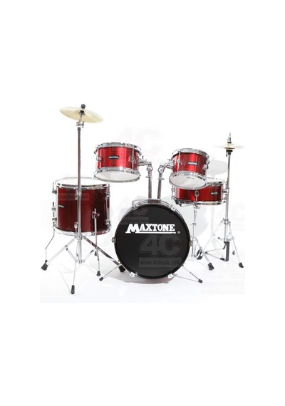 Maxtone Mxc-602mr Junıor Davul Set 5 Pcs Metalik Kırmızı