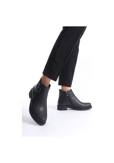 DMR Elegance Th Colleciton Margaret Fermuarlı Ortopedik Taban Topuklu Kadın Bot - Cst - Siyah - 39 DMR Elegance Th Colleciton Margaret Fermuarlı Ortopedik Taban Topuklu Kadın Bot - Cst - Siyah - 39