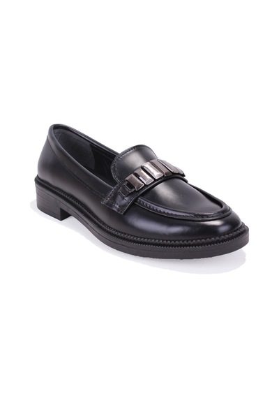 Dagoster Dza07-863702 Siyah Günlük Loafer Kadın Ayakkabı