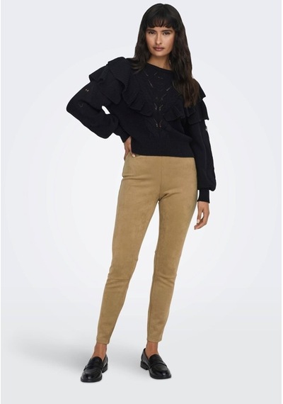 Only Onljo Faux Suede Leggıng Cc Otw Kahve 001