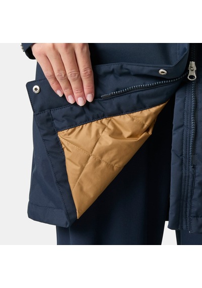 Helly Hansen W Hvaler Ins Yağmurluk Palto Lacivert