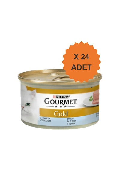 Gourmet Gold Kıyılmış Ton Balıklı Yetişkin Kedi Yaş Maması 85gr X 24 Adet
