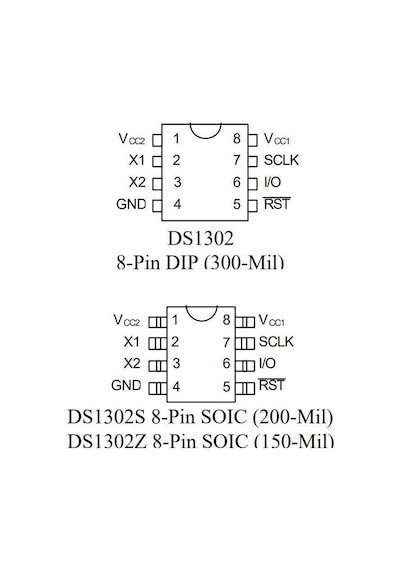 Ds1302 Dıp8 Entegre