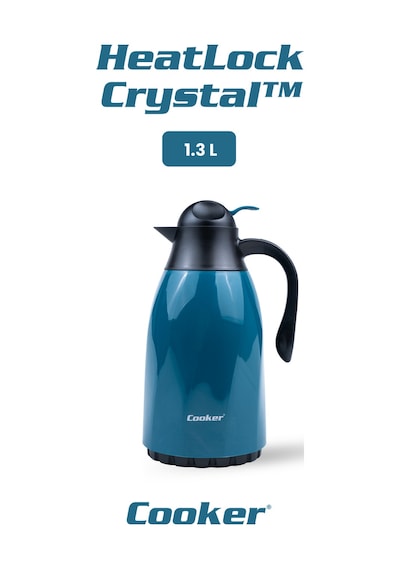Cooker Heatlock Crystal 1.3 Litre Cam Termos Ckr2099 Lacivert