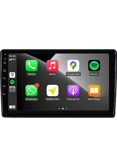 Peugeot 2008 - Araç Multimedya Ekran - 4gb 64gb - S - Black - 2019 - 2021 - 9 Inch - Myway