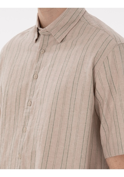 Pierre Cardin Erkek Haki Gömlek Kısa Kollu 50301763-vr027 Haki