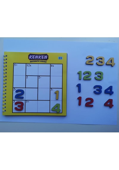 Kenken Matematik Sudoku 4 x 4 Tablo Rakamları Yerleştirme Oyunu