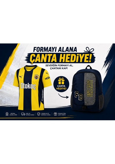 Fenerium Fb Tkm 014 Fenerbahçe Lisanslı Unisex Sarı Lacivert Çubuklu Çocuk Forması Okul Çantası Hediyeli Lacivert - Sarı Fenerium Fb Tkm 014 Fenerbahçe Lisanslı Unisex Sarı Lacivert Çubuklu Çocuk Forması Okul Çantası Hediyeli Lacivert - Sarı