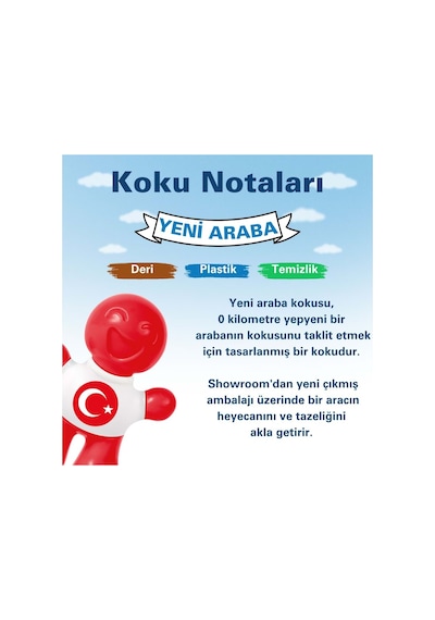 Little Joe Türkiye'yi Seviyorum Yeni Araç Kokusu New Car -45 Gün-oto Kokusu Kalıcı Klima Parfüm