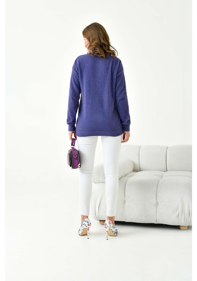 Ftz Women Kadın Basic Kazak Mor 20878 Mor