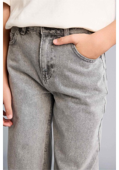 Defacto Wıde Leg Düz Paça Jean Pantolon Erkek Çocuk F8433a826smnm55 Gri-nm55