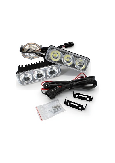 Gündüz Ledi 2 X 3 Motosiklet Otomobil Atv Üniversal Sis Farı