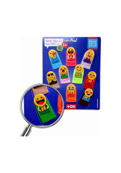 Tox  Emojiler  10  Parça  Parmak  Kukla  .  Eğitici  Oyuncak  T106