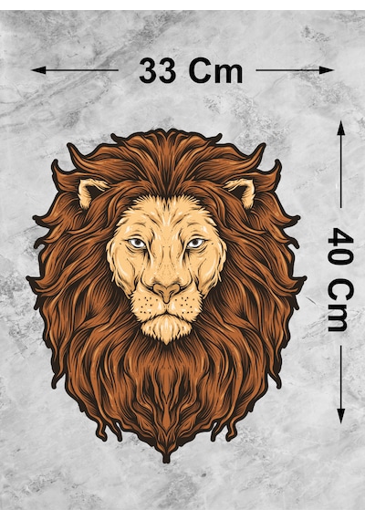 Aslan Galatasaray Cim Bom Bom Sticker - Araba Oto Motosiklet Karavan Cam Sticker - 00286 40x33 Cm